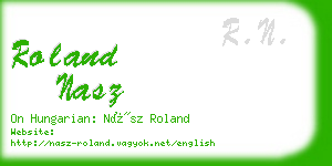 roland nasz business card